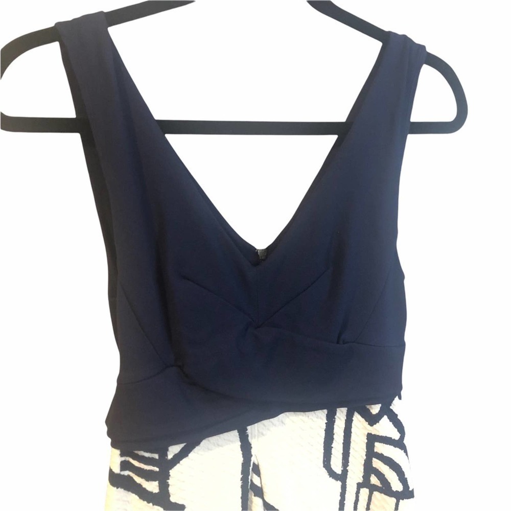 Anthropologie HD In Paris Ardmore Dress Navy White - Picture 5 of 10
